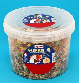 Apetit Super H 1,2kg, vědro 3L, křupavé krmivo pro hlodavce