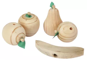 Dřevěné ovoce Natur