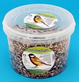Apetit - Free Flight 1kg, vědro 3L, k  přikrmování volně žijícího ptactva