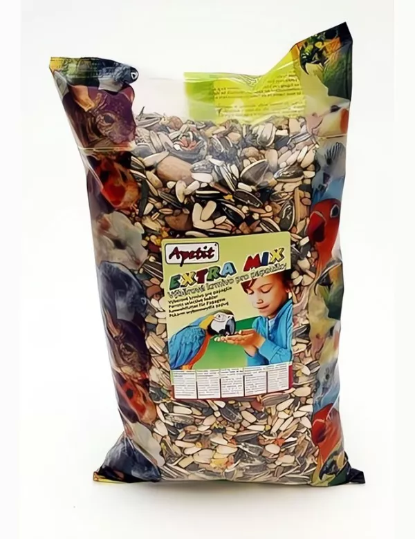 Apetit Velký Papoušek extra mix 0,8kg, výběrové krmivo pro velké papoušky