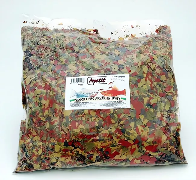 Apetit - vločky pro akvarijní ryby, Tropical Color Flakes, 500g