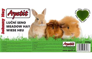 Apetit - Johnny Hay 400g, lisované luční seno pro hlodavce