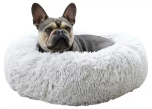 Pelíšek chlupatý Fluffy světlešedý, průměr 60cm Pelíšek chlupatý Fluffy světlešedý, průměr 60cm