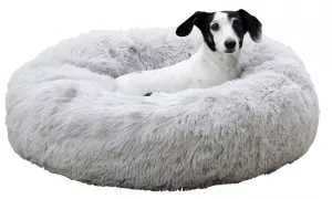 Pelíšek chlupatý Fluffy světlešedý, průměr 60cm Pelíšek chlupatý Fluffy světlešedý, průměr 60cm
