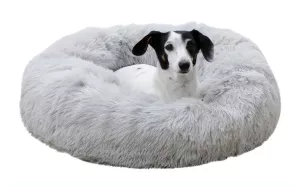 Pelíšek chlupatý Fluffy světlešedý, průměr 60cm Pelíšek chlupatý Fluffy světlešedý, průměr 60cm